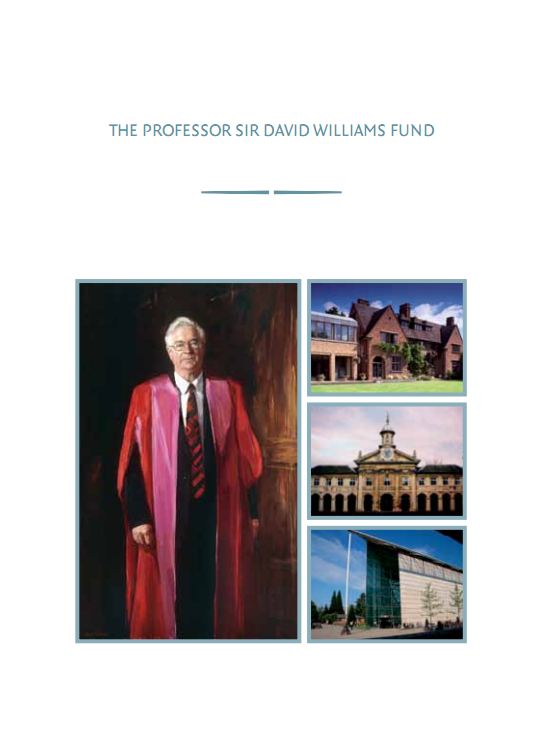 Professor Sir David Williams Appeal Leaflet