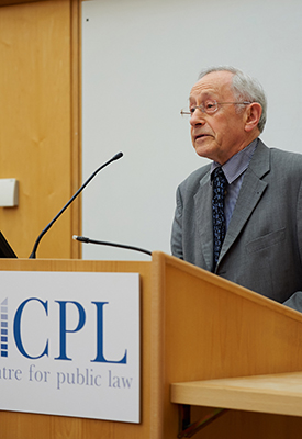Sir Stephen Sedley Delivers 2016 David Williams Lecture on 'The lion beneath the throne: law as history'
